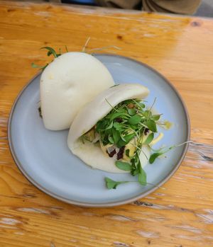 bao bun appetizer with ailoi at Archway Verdun in Montreal