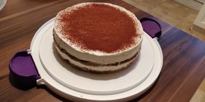 Delicious tiramisù cake I ordered on their website! at Epicerie Muscade in Montreal