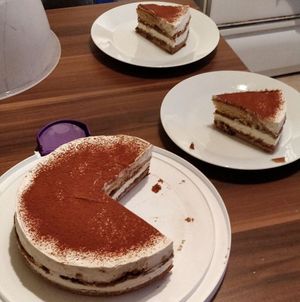 Delicious tiramisù cake I ordered on their website! at Epicerie Muscade in Montreal