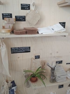 Household items at Epicerie Muscade in Montreal