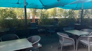 Outside seating area at Wholesome Kitchen in Mullingar