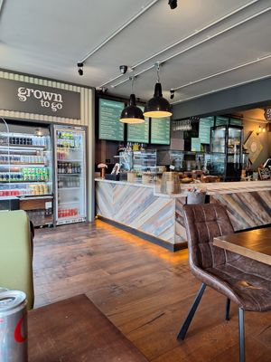 Interior by counter at Wholesome Kitchen in Mullingar