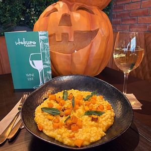 Vegan Pumpkin Risotto Special at Wholesome Kitchen in Mullingar