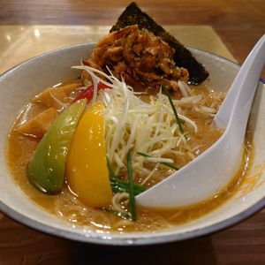 Vegan tempura miso ramen at Takumi 3rd in Dusseldorf