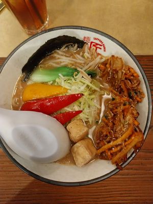 Tempura Miso Ramen (Vollkornnudeln) at Takumi 3rd in Dusseldorf