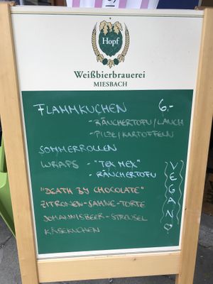 Menu 07/2020 - Limited due to Coronavirus at Fräulein Grün in Garmisch Partenkirchen