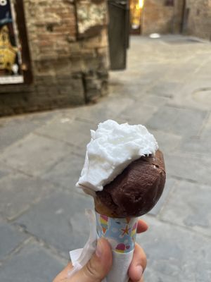 Coconut and chocolate  at That's Amore in Siena