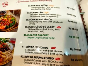 Vegan crispy spring rolls at Saigon Delight - Tanah Abang in Jakarta