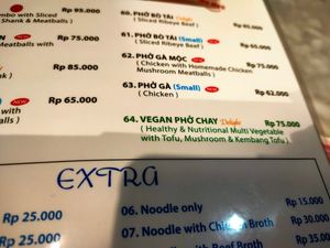 Vegan Pho at Saigon Delight - Tanah Abang in Jakarta