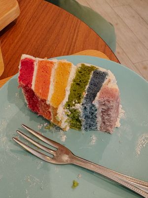 Cake made with vegetables!  at Shochiku-en in Tokyo