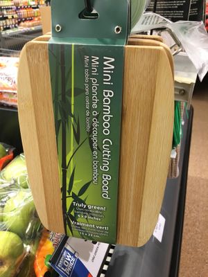 Bamboo cutting board at Giant Food in Alexandria