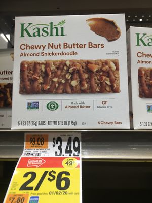 Vegan granola bars at Giant Food in Alexandria