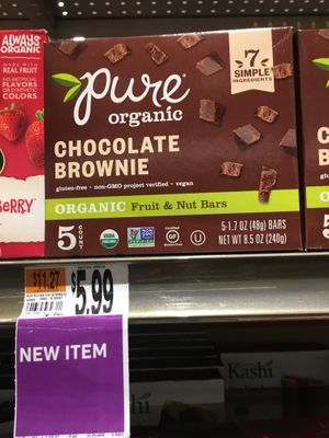 Vegan chocolate brownie at Giant Food in Alexandria