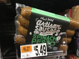 Tofurky sausages at Giant Food in Alexandria