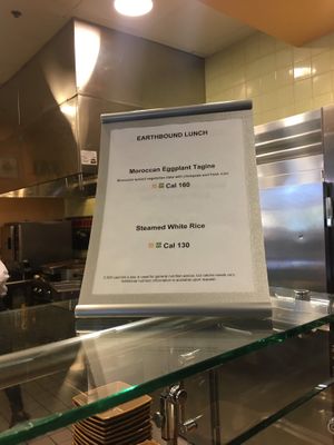 Vegan menu at Southside Dining Hall in Fairfax
