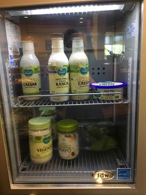 Vegan dressing and mayonnaise at Southside Dining Hall in Fairfax