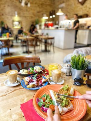 Breakfast  at Lion's Locker in Budapest