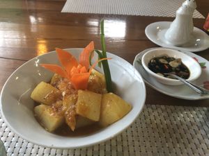 Potato curry  at Great One in Nyaung-u