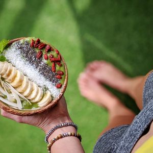 green detox smoothie bowl at MEMO Boutique Hotel in Ahangama