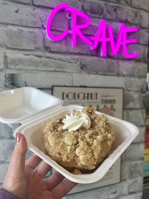 Earl grey cookie donut  at Crave Doughnuts in Whitby