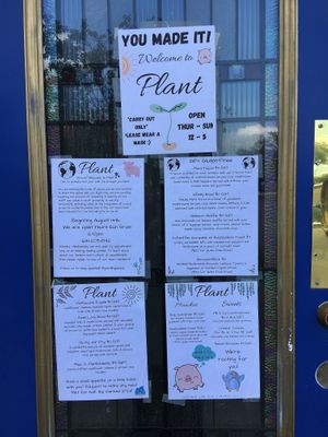 New menu! at Plant in Fairfield