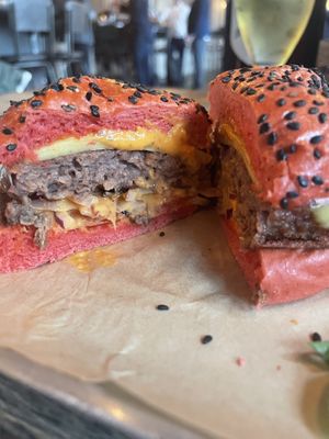 Double cheese burger (no bacon)  at BrewDog - Outpost in Dublin