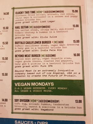Vegan burgers including 2 for 1 Vegan Monday's! at BrewDog - Outpost in Dublin