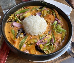 Coconut Corn Curry  at Mofu Shoppe in Raleigh
