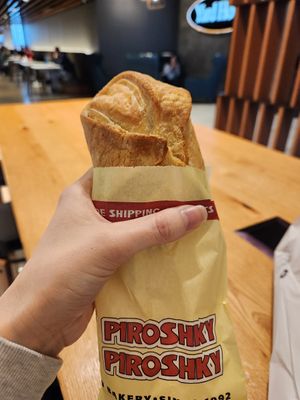 Potato and mushrooms at Piroshky Piroshky - 4th Ave in Seattle