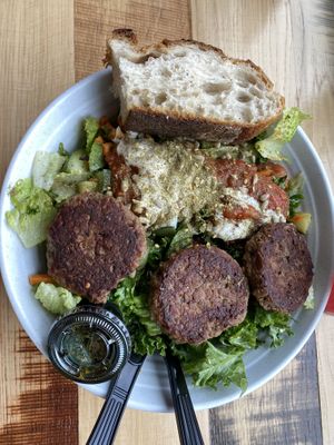 Vegan Jaffa salad!!  at Pressed Cafe in Newton