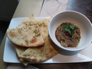 Eggplant Mezze at Virtuous Pie in Victoria