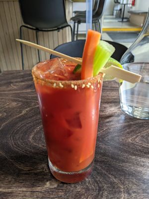 vegan Caesar (virgin) at Virtuous Pie in Victoria