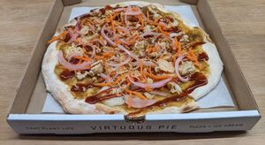 Kats-You Later pizza at Virtuous Pie in Victoria