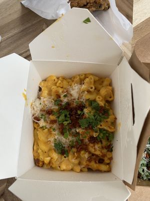 Mac and cheese  at Virtuous Pie in Victoria