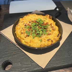 Mac + Cheese Skillet  at Virtuous Pie in Victoria