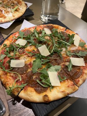 St. Pepper’s pizza  at Virtuous Pie in Victoria