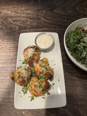 Garlic knots  at Virtuous Pie in Victoria