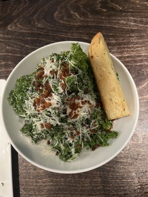 Kale saladd  at Virtuous Pie in Victoria