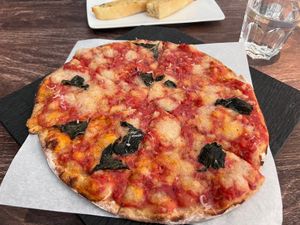 Margherita (GF crust)  at Virtuous Pie in Victoria