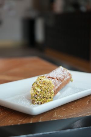 Lemon & Pistachio Cannoli at Virtuous Pie in Victoria