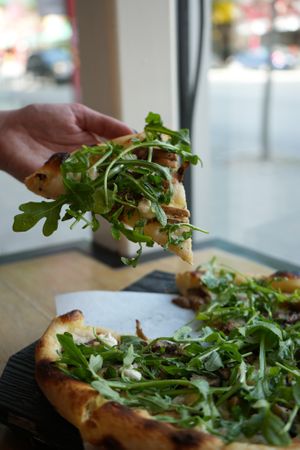 Superfunghi Pizza at Virtuous Pie in Victoria