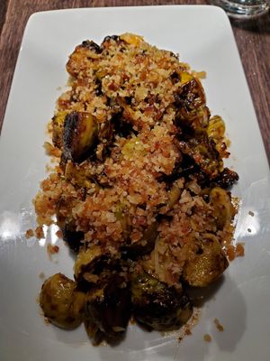 Brussels Sprouts at Virtuous Pie in Victoria