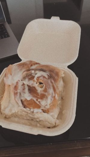 One love for Cinnabon   at Panneria in Playa Del Carmen