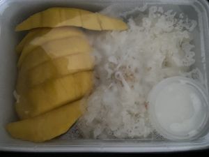 Mango sticky rice: delicious!  at Saowapa in Utrecht