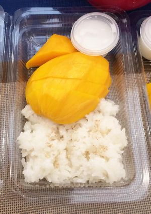 Mango sticky rice (sooo good!) at Saowapa in Utrecht