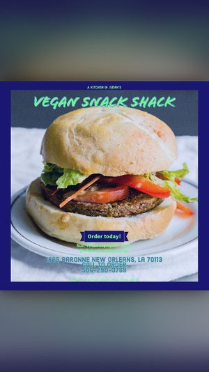 From their Yelp profile  at Vegan Snack Shack in New Orleans