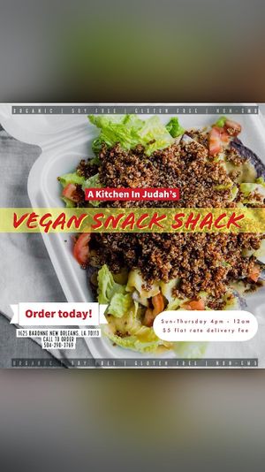 From their Yelp profile  at Vegan Snack Shack in New Orleans