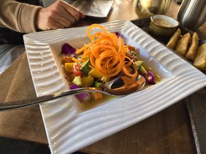 Vegan Cerviche at Ayawaska in Petaluma