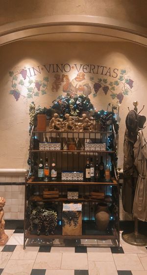 decor- doesn’t feel like you’re in disney anymore!  at Walt Disney World - Mama Melrose's Ristorante Italiano in Lake Buena Vista