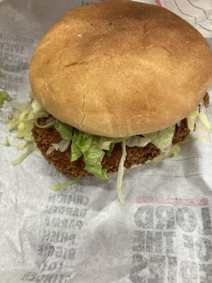 Chick’n burger   at Lord of the Fries in Fortitude Valley